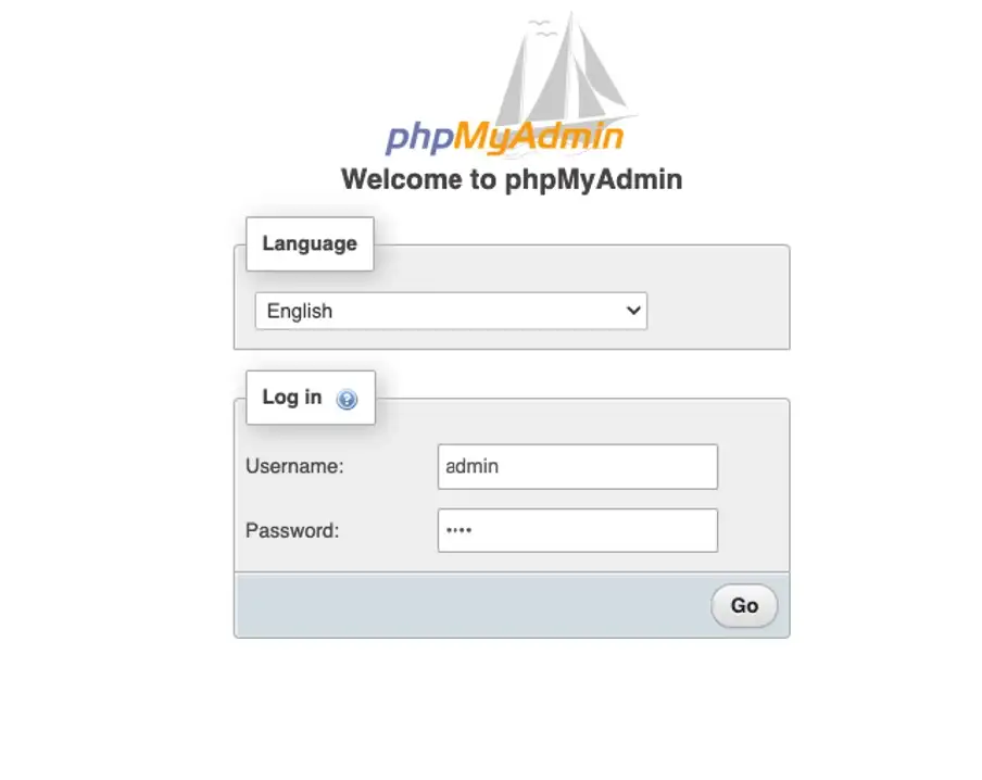 Using BurpSuite to update anti csrf tokens in phpMyAdmin Step 1