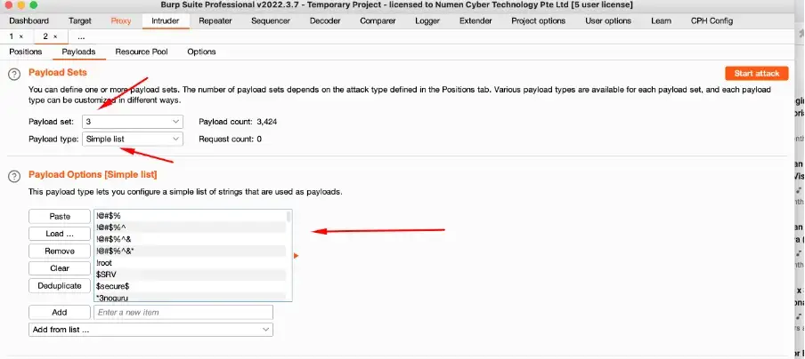 Using BurpSuite to update anti csrf tokens in phpMyAdmin Step 8