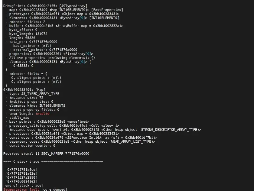 Figure 1: Memory Corruption Error