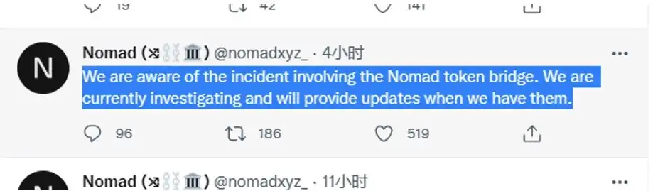 Nomad Twitter Announcement