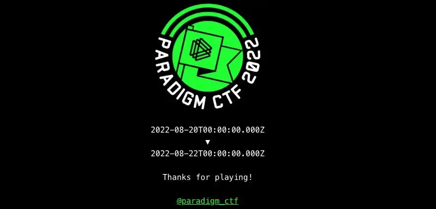 Paradigm CTF Graphic