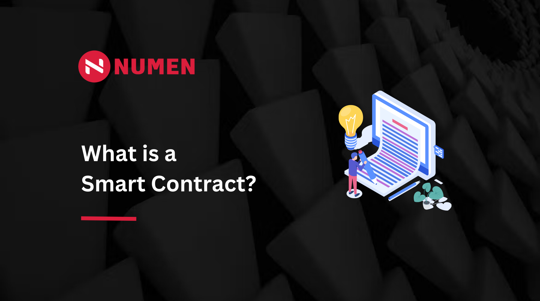 What is a Smart Contract Numen Blog Graphic.